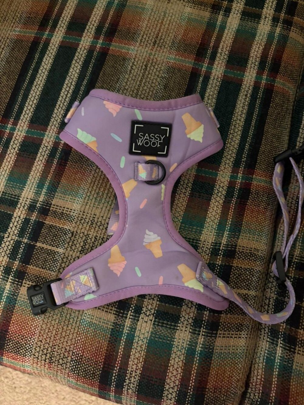 Sassy Woof Ice Cream Dog Harness- XS